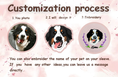 Load image into Gallery viewer, Personalized Pet Floral Wreath Embroidery Ornament | Custom Dog Portrait Hoop | Christmas Tree Decoration