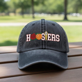 Load image into Gallery viewer, Embroidered Indiana Hoosiers Vintage Style Trucker Hat, Dyed Cap
