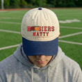 Load image into Gallery viewer, Embroidered Indiana Hoosiers Vintage Style Trucker Hat, Dyed Cap
