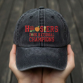Load image into Gallery viewer, Embroidered Indiana Hoosiers Vintage Style Trucker Hat, Dyed Cap
