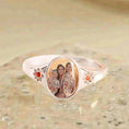 Load image into Gallery viewer, Personalized Birthstone Photo Ring
