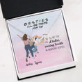 Load image into Gallery viewer, We'll Be The Old Ladies With Personalized Message Card (9 Necklace Designs) - Name, Quote and Background can be customized
