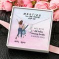 Load image into Gallery viewer, We'll Be The Old Ladies With Personalized Message Card (9 Necklace Designs) - Name, Quote and Background can be customized
