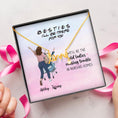 Load image into Gallery viewer, We'll Be The Old Ladies With Personalized Message Card (9 Necklace Designs) - Name, Quote and Background can be customized
