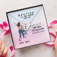 Load image into Gallery viewer, We'll Be The Old Ladies With Personalized Message Card (9 Necklace Designs) - Name, Quote and Background can be customized
