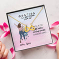 Load image into Gallery viewer, We'll Be The Old Ladies With Personalized Message Card (9 Necklace Designs) - Name, Quote and Background can be customized
