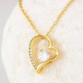 Load image into Gallery viewer, To My Daughter Moon With Personalized Message Card (9 Necklace Designs) - Name, Skin, Hair, Clothes and Background can be customized
