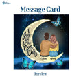 Load image into Gallery viewer, To My Daughter Moon With Personalized Message Card (9 Necklace Designs) - Name, Skin, Hair, Clothes and Background can be customized

