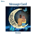 Load image into Gallery viewer, To My Daughter Moon With Personalized Message Card (9 Necklace Designs) - Name, Skin, Hair, Clothes and Background can be customized

