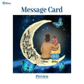 Load image into Gallery viewer, To My Daughter Moon With Personalized Message Card (9 Necklace Designs) - Name, Skin, Hair, Clothes and Background can be customized
