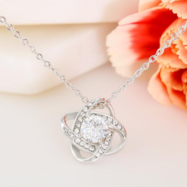To My Daughter From Dad With Personalized Message Card (9 Necklace Designs) - Name, Skin, Hair, Clothes, Background and Quote can be customized
