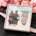 Load image into Gallery viewer, To My Daughter From Dad With Personalized Message Card (9 Necklace Designs) - Name, Skin, Hair, Clothes, Background and Quote can be customized
