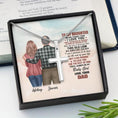 Load image into Gallery viewer, To My Daughter From Dad With Personalized Message Card (9 Necklace Designs) - Name, Skin, Hair, Clothes, Background and Quote can be customized
