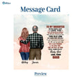 Load image into Gallery viewer, To My Daughter From Dad With Personalized Message Card (9 Necklace Designs) - Name, Skin, Hair, Clothes, Background and Quote can be customized
