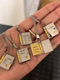 Load image into Gallery viewer, Personalized Book Necklace
