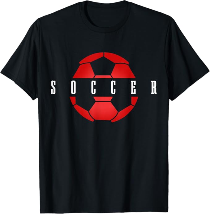 Soccer Player Ball Men Boys Girls Soccer T-Shirt