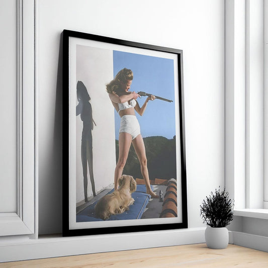 Retro Woman Print, Feminist Poster, Girls Room Decor, Unframed 5 size, 8x12 to 27x40 inch