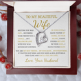 Load image into Gallery viewer, To My Beautiful Wife  Forever Love Necklace

