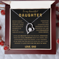 Load image into Gallery viewer, To My Beautiful Daughter  Forever Love Necklace
