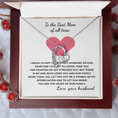 Load image into Gallery viewer, To The Best Mom of All TIme Forever Love Necklace
