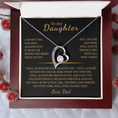 Load image into Gallery viewer, To My Daughter  Forever Love Necklace
