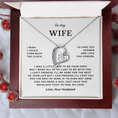 Load image into Gallery viewer, To My Wife Interlocking Hearts Necklace
