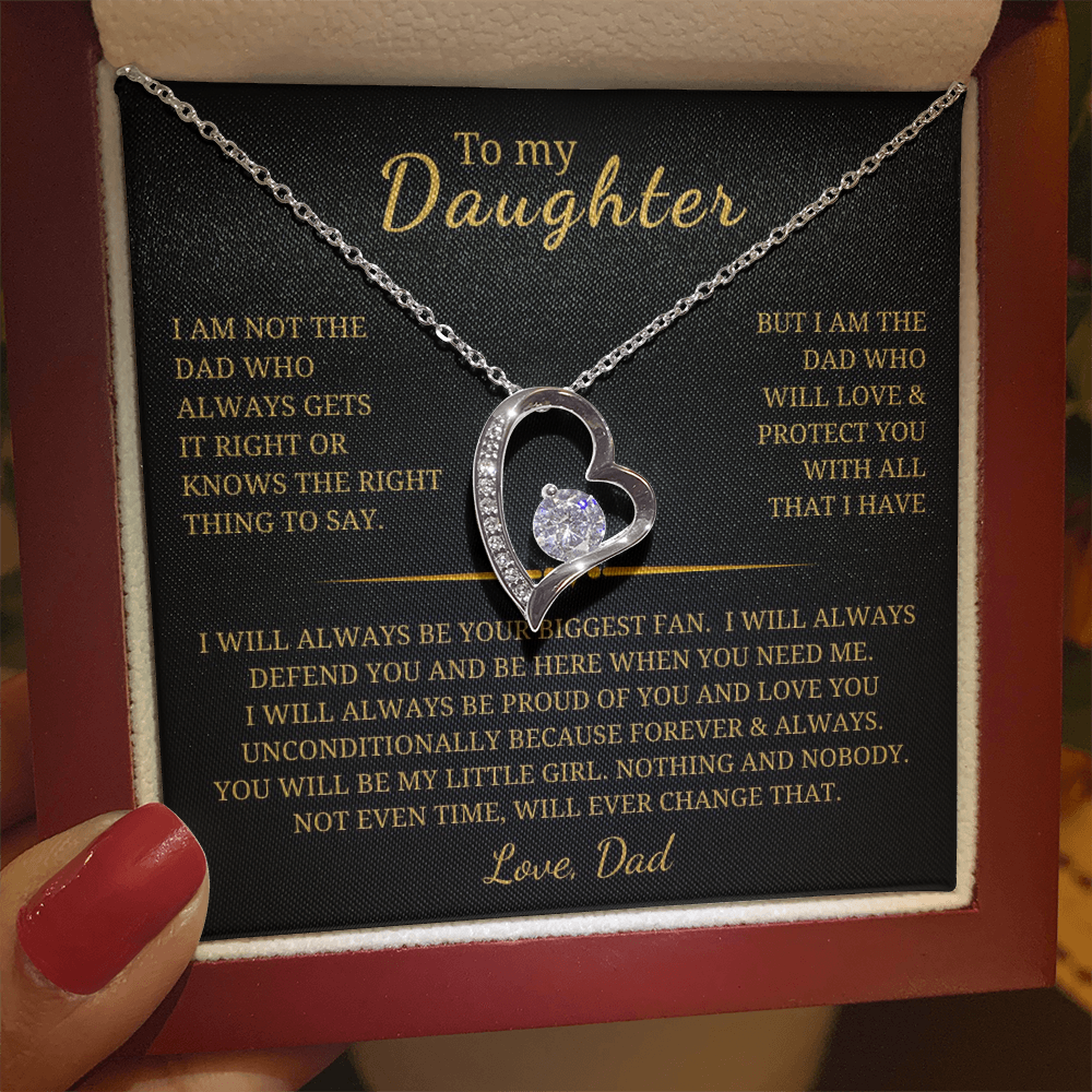 To My Daughter  Forever Love Necklace