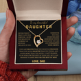 Load image into Gallery viewer, To My Beautiful Daughter  Forever Love Necklace
