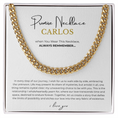 Load image into Gallery viewer, Personalized Promise Necklace Cuban Link Chain
