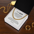 Load image into Gallery viewer, To My Son Cuban Link Chain
