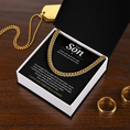 Load image into Gallery viewer, To My Son Cuban Link Chain
