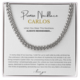 Load image into Gallery viewer, Personalized Promise Necklace Cuban Link Chain
