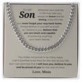Load image into Gallery viewer, To My Son Cuban Link Chain
