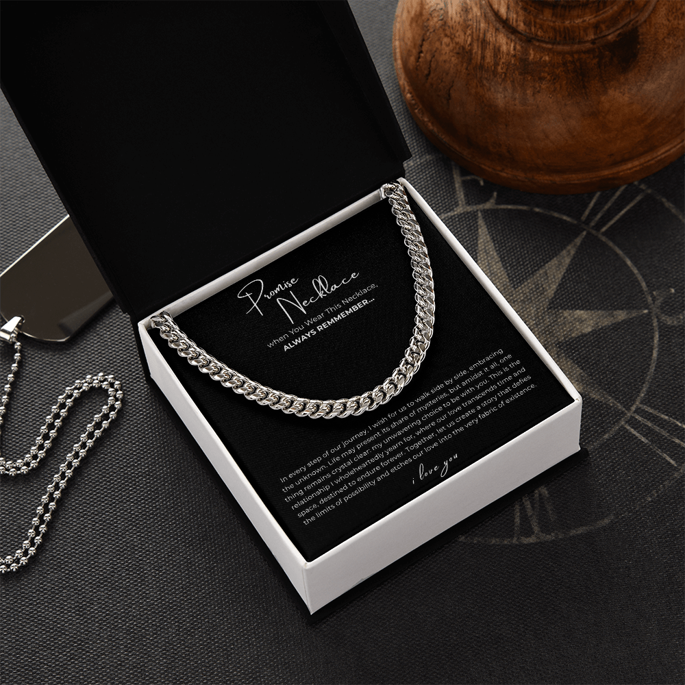 Promise Necklace Cuban Link Chain