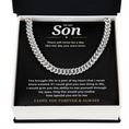 Load image into Gallery viewer, To My Son Cuban Link Chain
