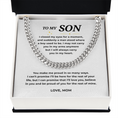 Load image into Gallery viewer, To My Son Cuban Link Chain
