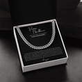 Load image into Gallery viewer, Promise Necklace Cuban Link Chain
