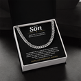 Load image into Gallery viewer, To My Son Cuban Link Chain
