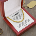 Load image into Gallery viewer, To My Son Cuban Link Chain
