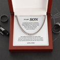 Load image into Gallery viewer, To My Son Cuban Link Chain
