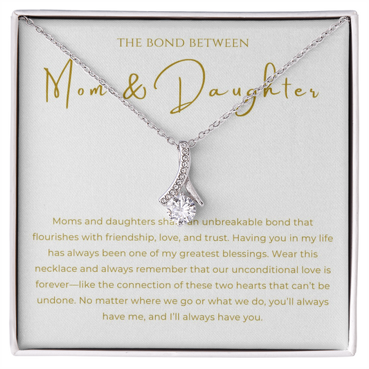 Mom & Daughter Interlocking Hearts Necklace