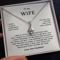 Load image into Gallery viewer, To My Wife Interlocking Hearts Necklace

