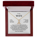 Load image into Gallery viewer, To My Wife Interlocking Hearts Necklace
