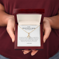 Load image into Gallery viewer, To My Beautiful Mom On My Wedding Day Interlocking Hearts Necklace
