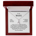 Load image into Gallery viewer, To My Wife Interlocking Hearts Necklace
