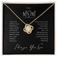 Load image into Gallery viewer, To My Mom Interlocking Hearts Necklace
