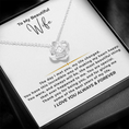 Load image into Gallery viewer, To My Beautiful Wife Interlocking Hearts Necklace
