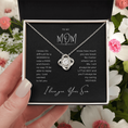 Load image into Gallery viewer, To My Mom Interlocking Hearts Necklace
