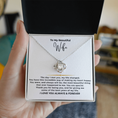 Load image into Gallery viewer, To My Beautiful Wife Interlocking Hearts Necklace
