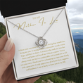 Load image into Gallery viewer, To My Mother In Law Wife Interlocking Hearts Necklace
